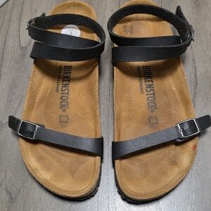 Birkenstock Daloa Birko Flor Black Double Strap Sandals